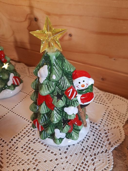 Pinheirinho Natal Cerâmica Luminoso - Novos