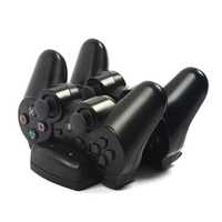 Carregador Duplo para Comandos Playstation 3 - PS3 - Preto