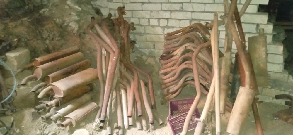 Выхлопная труба глушитель ВАЗ ЗАЗ ЛАНОС ОПЕЛЬ МОСКВИЧ ГАЗ Авторазборка