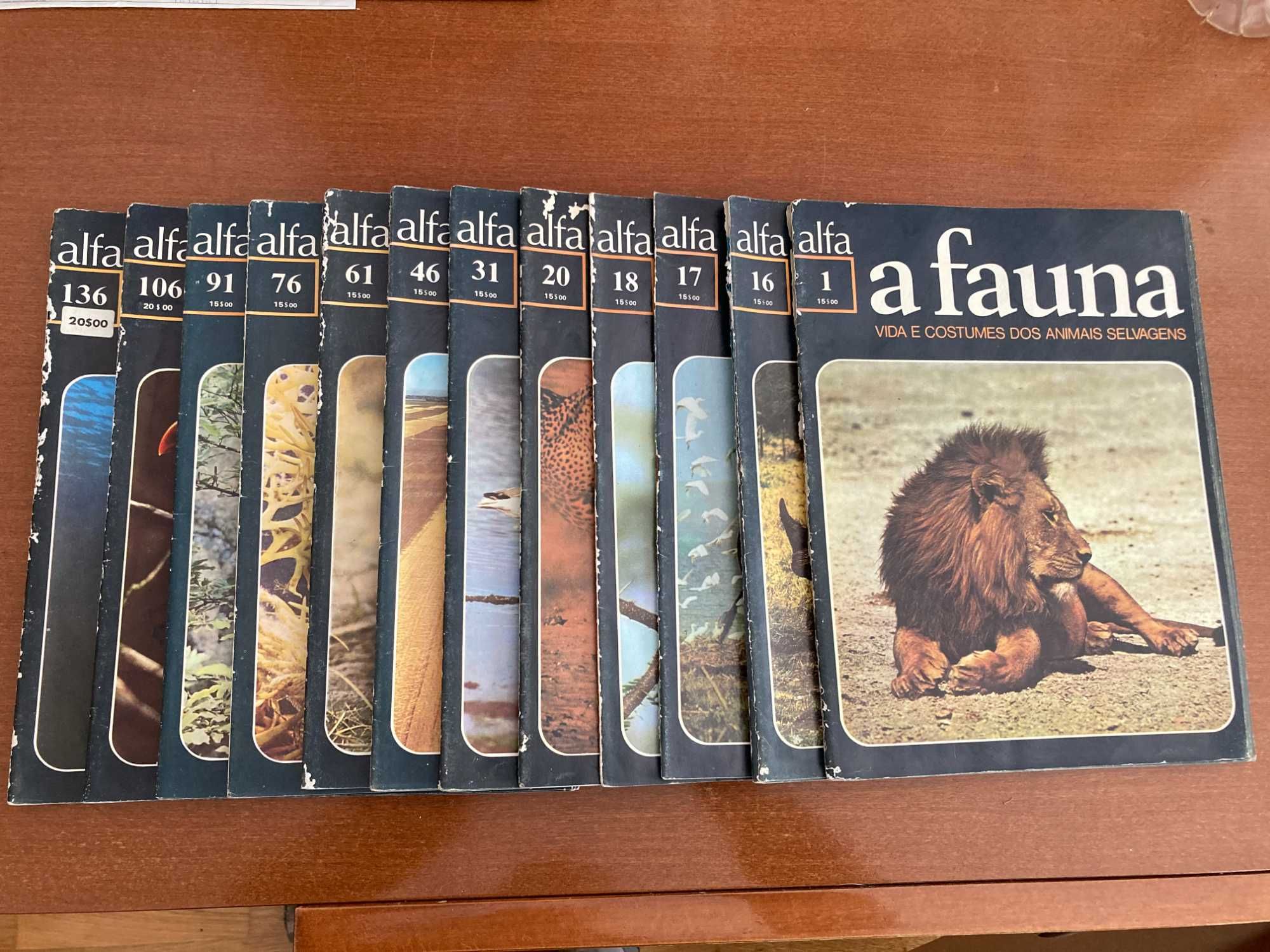 Revistas "A Fauna - Vida Selvagem" - Colecção Alfa