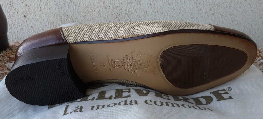 Sapatos italianos novos Vallerverde 37