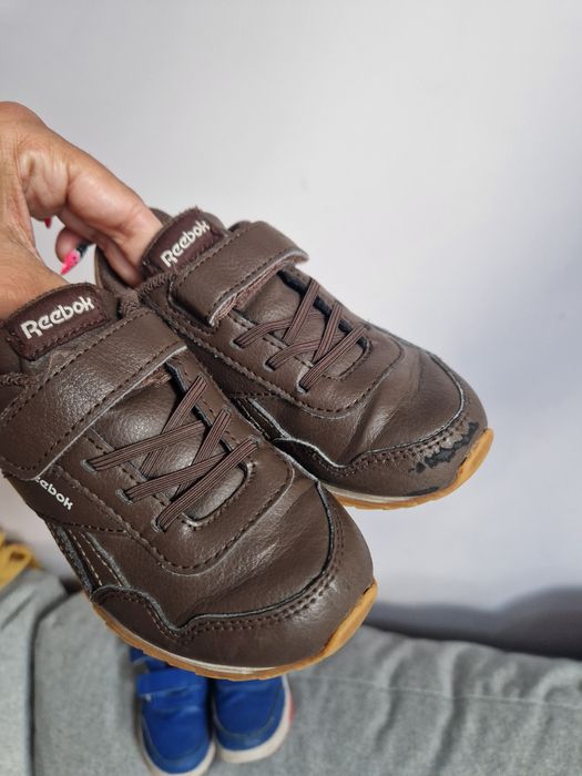 Adidasy chłopięce roz. 26 17cm Adidas Reebok niebieskie brązowe