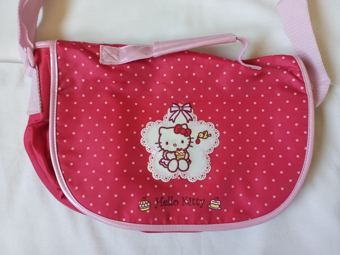 Mochila tiracolo rosa Hello Kitty