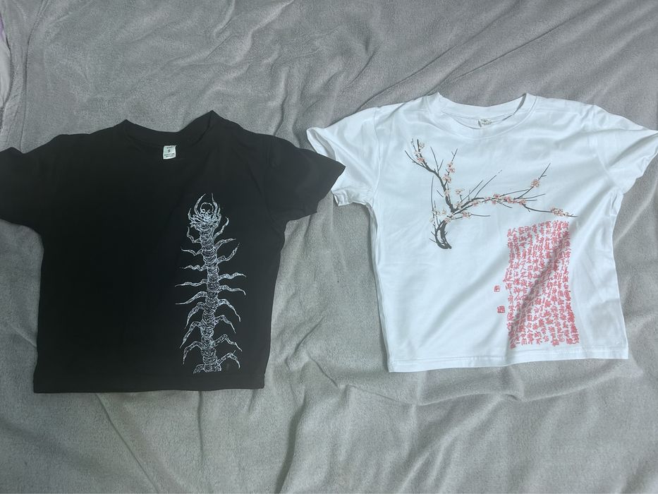 топы черный и белый харадзюку нефор