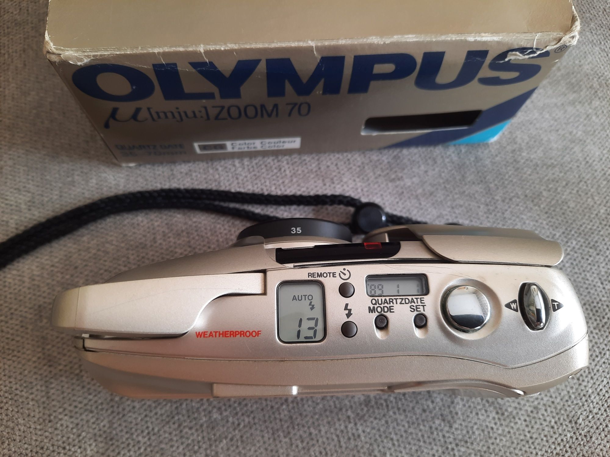 Olympus mju ZOOM 70 - completa com caixa e manuais