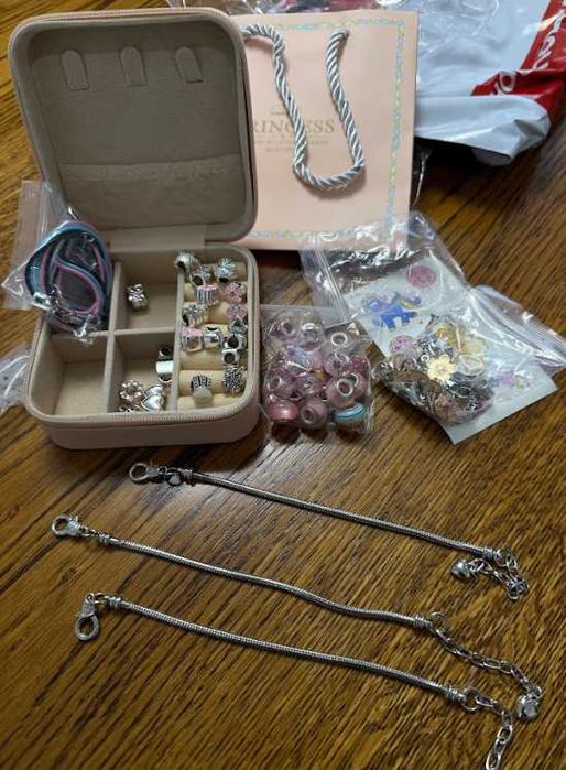 Подарок! Большой набор для створення браслетів Пандора для девочки,топ