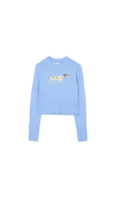 Cropp Sweterek Damski! Błękit! Dalmatyńczyk! Akryl! Cropp! Roz. S!