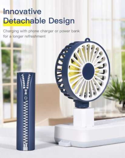 Kaome WIATRAK 2000mAh powerbank lusterko stojak