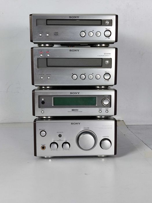 Mini wieża SONY Wzmacniacz CD KASETA TUNER RADIO deck TA SP 55 2x25W