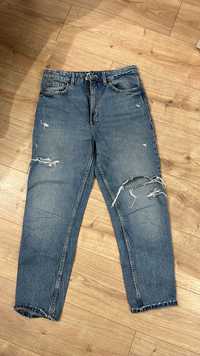 Zara spodnie jeansowe boyfriend, mom jeans