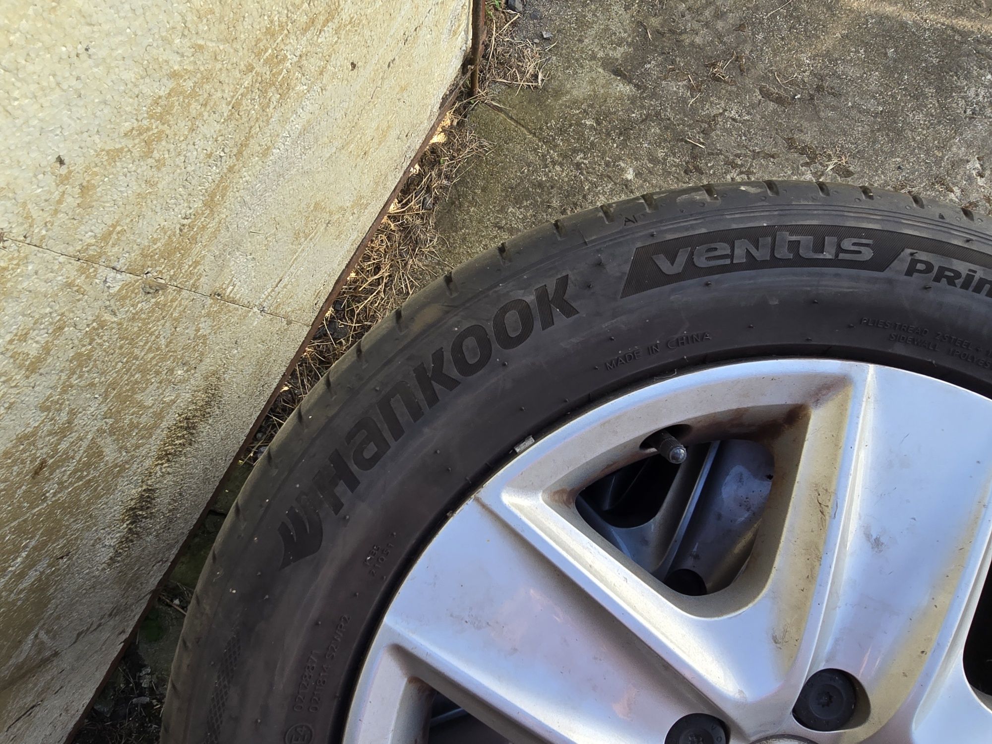 hankook ventus prime 205/55/16 koła z  oponami- felgi strukturalne