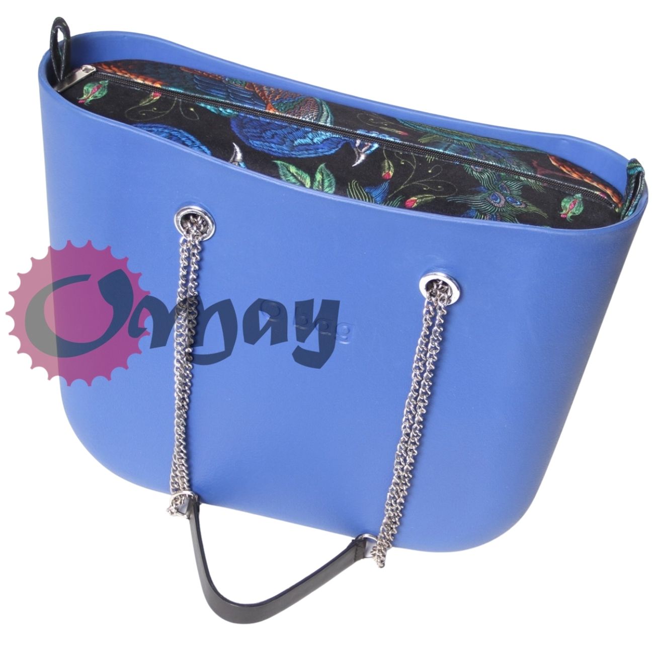 Elegancki organizer OBAG STANDARD czarny welur pawie velvet OMAY.PL