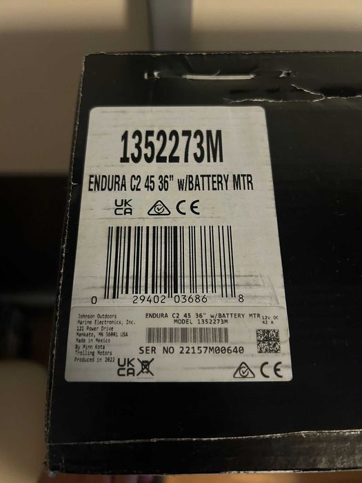 Silnik elektryczny Minn Kota Endura C2 45lbs 36"