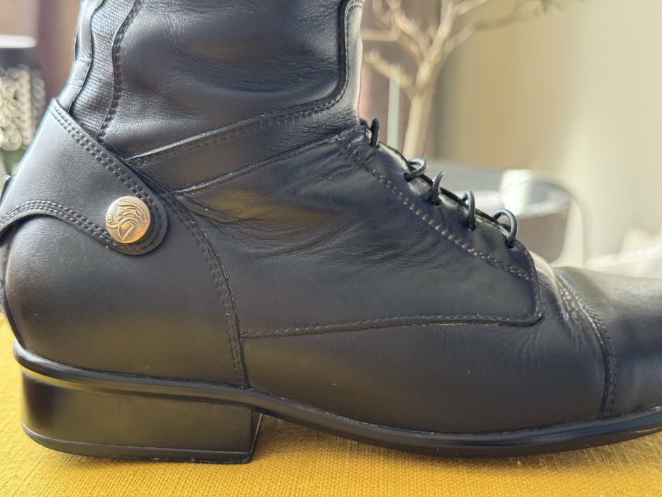 SERGIO GRASSO Oficerki Jeździeckie Skórzane Rozmiar 38 Vibram