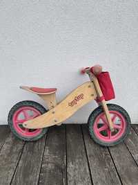 Drewniany rowerek rower dziecięcy biegowy TupTup