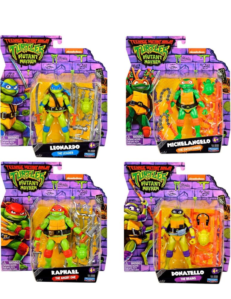 Черепашки ніндзя Teenage TMNT Мікеланджело Леонардо Рафаель Донателло