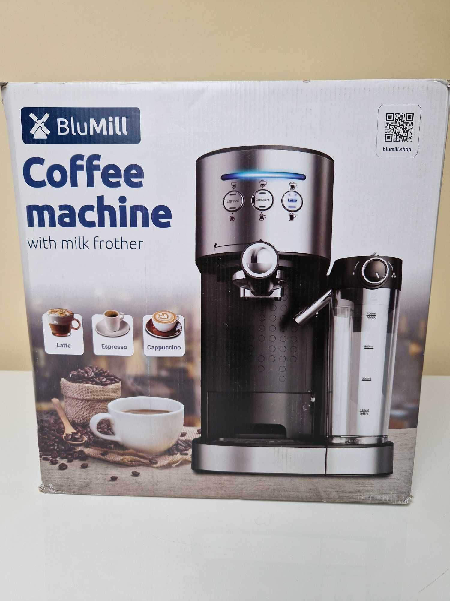 Kolbowy ekspres ciśnieniowy BluMill Caffee machine 1470 W