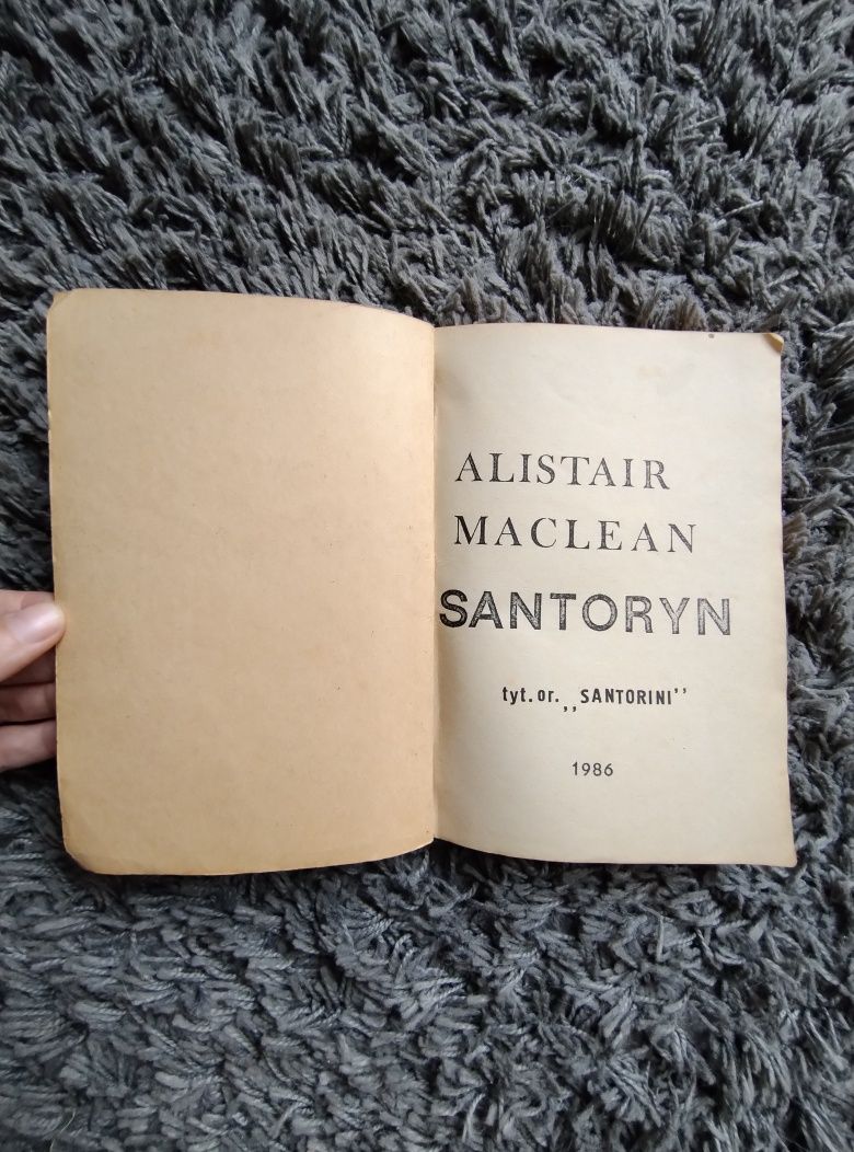 Alistair MacLean Santoryn thriller sensacyjny Klubowe,klubówka 1986