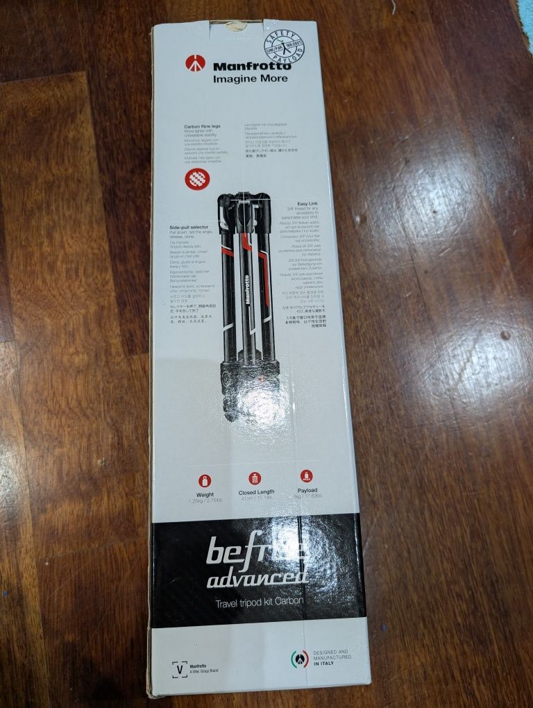 Statyw fotograficzny Manfrotto Befree Advanced Travel Tripod Carbon