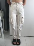 Bershka Spodnie 34 straight cargo
