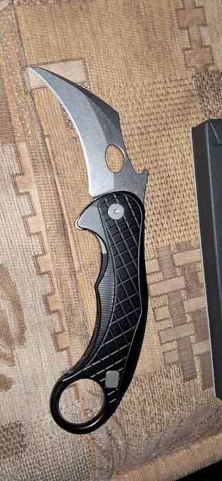 Nóż LionSTEEL Karambit Stonewashed stal MagnaCut Nowy