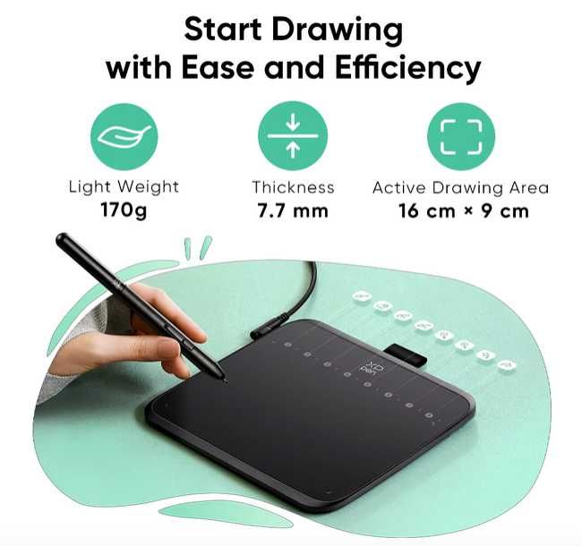 Графический планшет Xp-pen Deco 640 для рисования, образования, ретуши