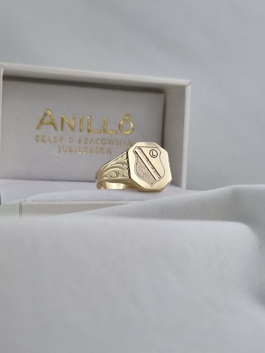 Złoty męski sygnet Legii 14k Au.585 sygnet Legia Warszawa