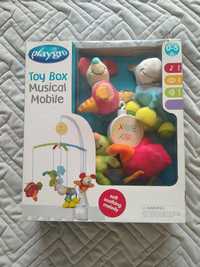 Музичний мобіль Playgro Toy Box слон мишка корівка заєць 0-5 місяців