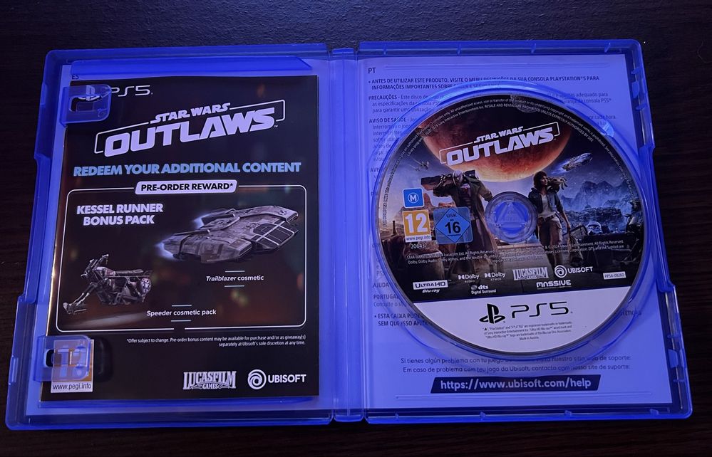 PS5 Star Wars Outlaws com selo IGAC