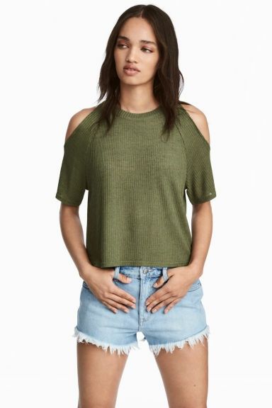 Nowy top cold shoulders H&M S 36 t-shirt