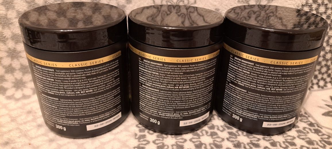 Nowe Opakowanie Creatine Monohydrate Activlab300g o smaku Lemon Orange