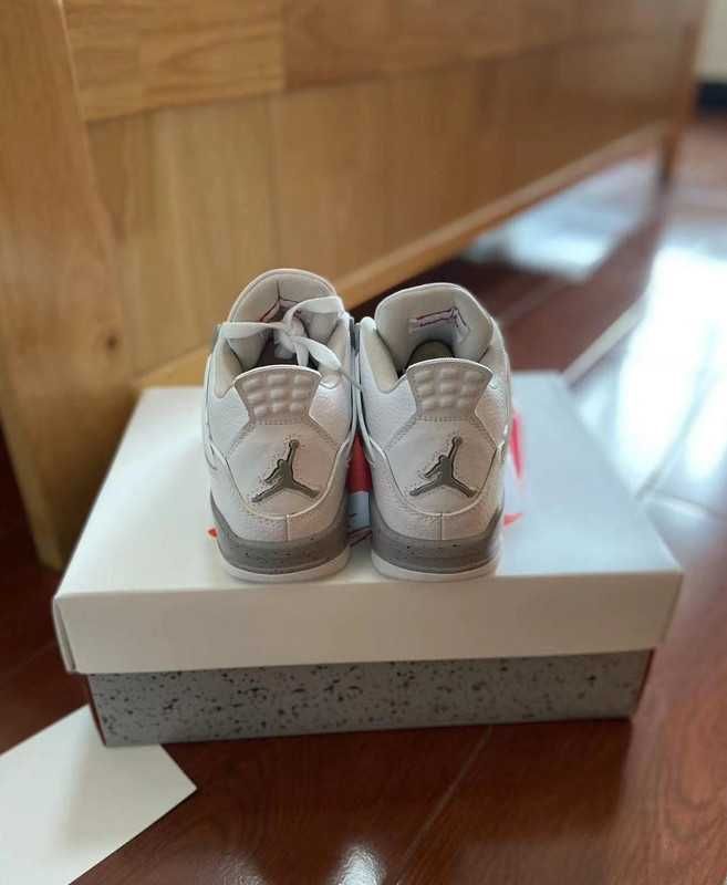 *NoweJordan4 Air4ButyWhiteUnisexTrampki*Wielka wyprzedaż 44