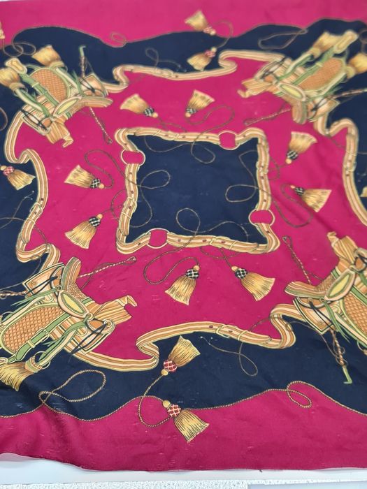 Cachecol equestre impresso vintage