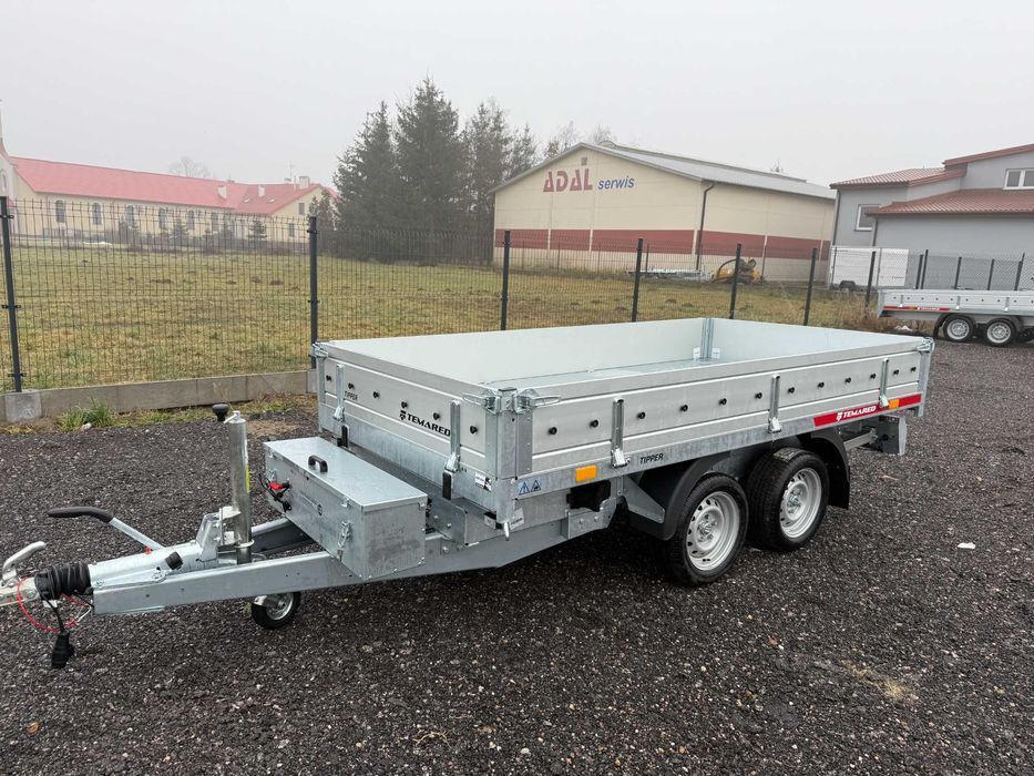 Przyczepa wywrotka TEMARED TIPPER 3x1.5m/2 DMC:2.7T + NAJAZDY +PODPORY