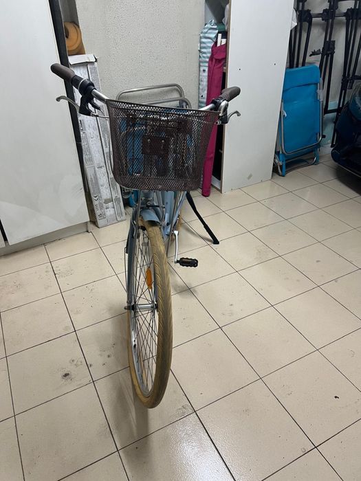 Bicicleta Elops azul estilo pasteleira