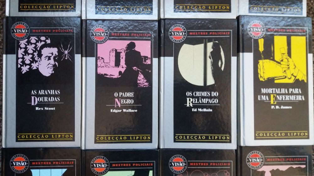 12 livros policiais Coleção Lipton - 10€ o conjunto