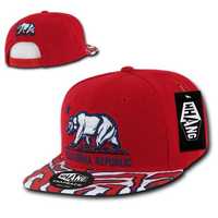 CH108 Czapka Prosty Daszek WHANG Bear CALIFORNIA REPUBLIC Snapback