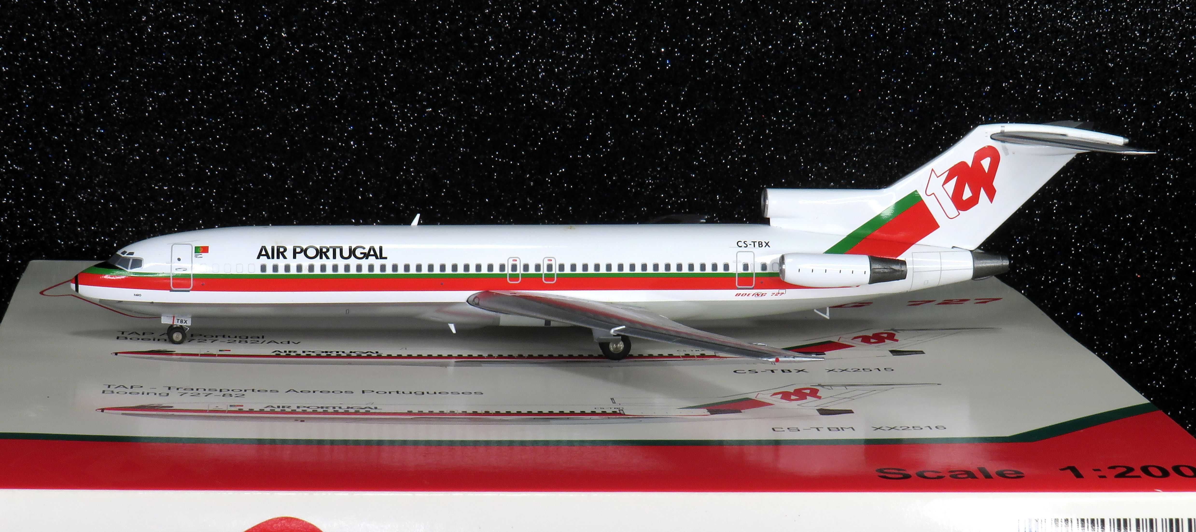TAP Air Portugal Boeing 727-200 CS-TBX extremamente raro