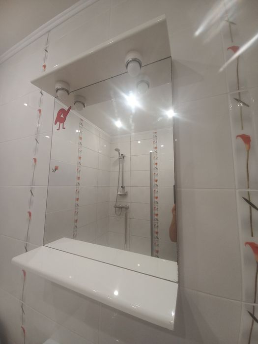 Дзеркало-поличка у ванну 60×80см.