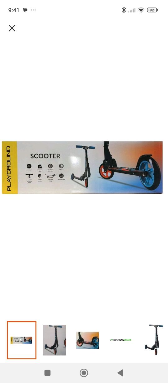 Hulajnoga scooter playground 6+ dwukołowa