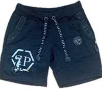 PHILIPP PLEIN Spodenki Czarne Bawełniane r.S,M,