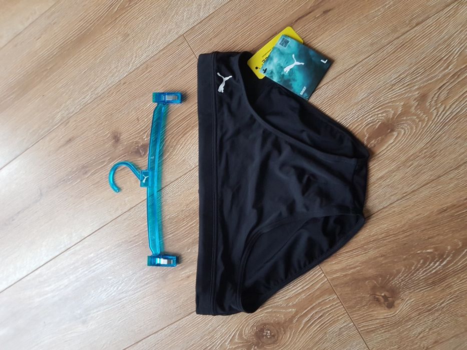 L kąpielówki męskie Puma brief czarne swimming basen plaża lato