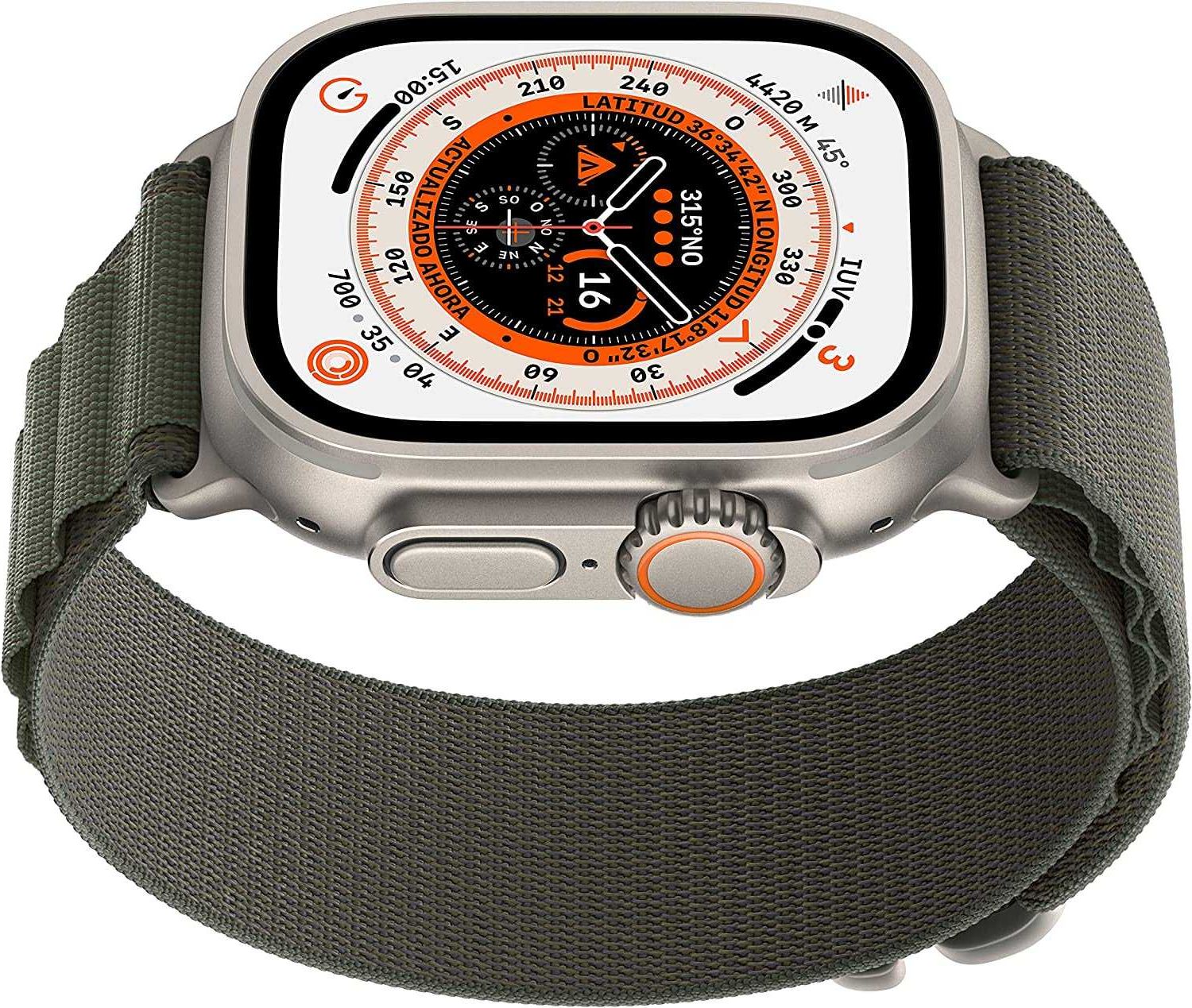 Apple Watch Ultra 2 (GPS + Cellular), caixa de titânio de 49 mm