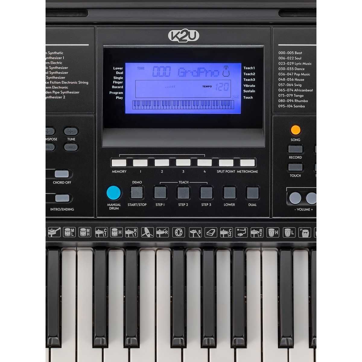 Soundsation K2U keyboard z dynamiczną klawiaturą MP3 K-2u