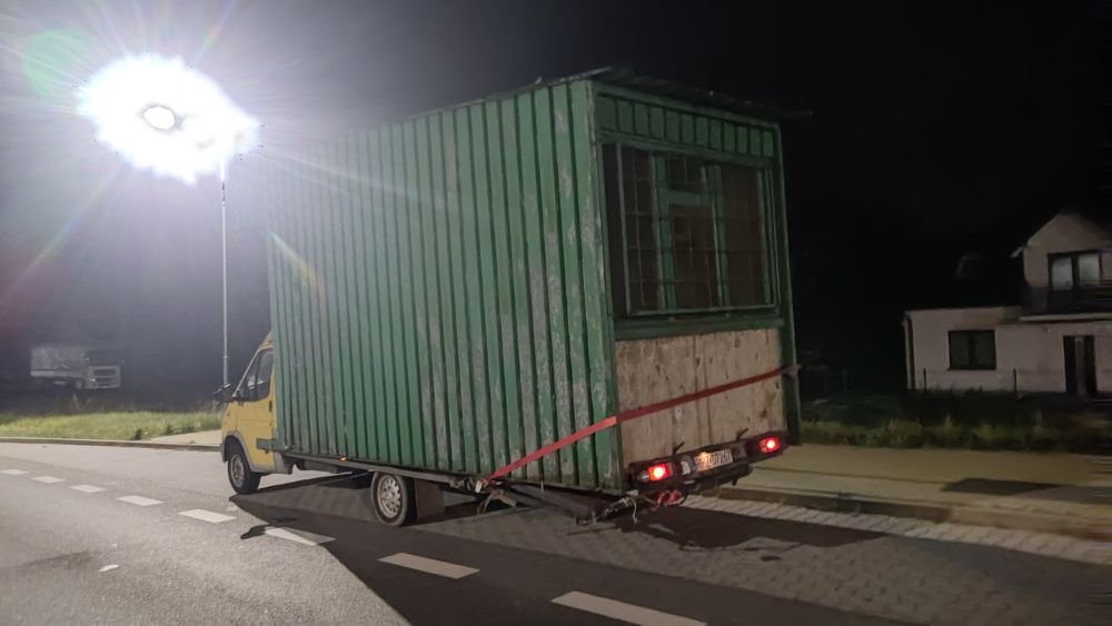 Duży Garaż blaszak kontener przyczepa np.na budowę...stajnia ocieplony