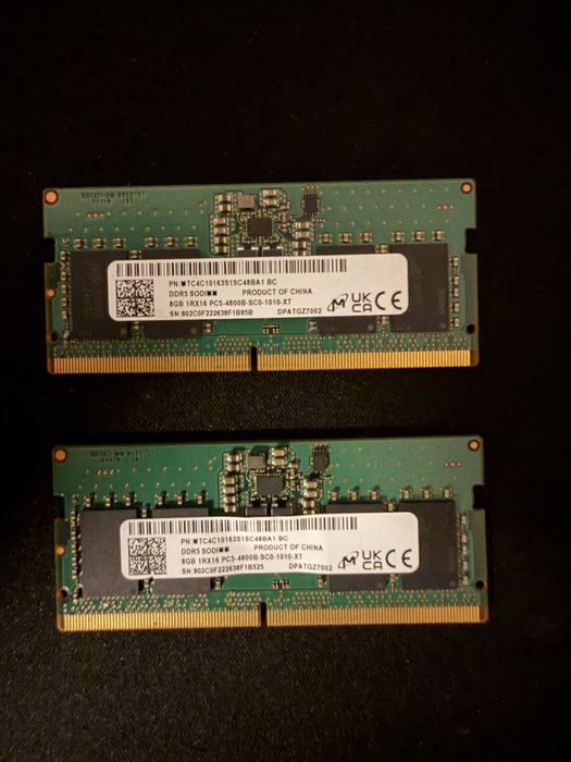 Pamięć RAM DDR5 4800mt 16GB (2x8GB)