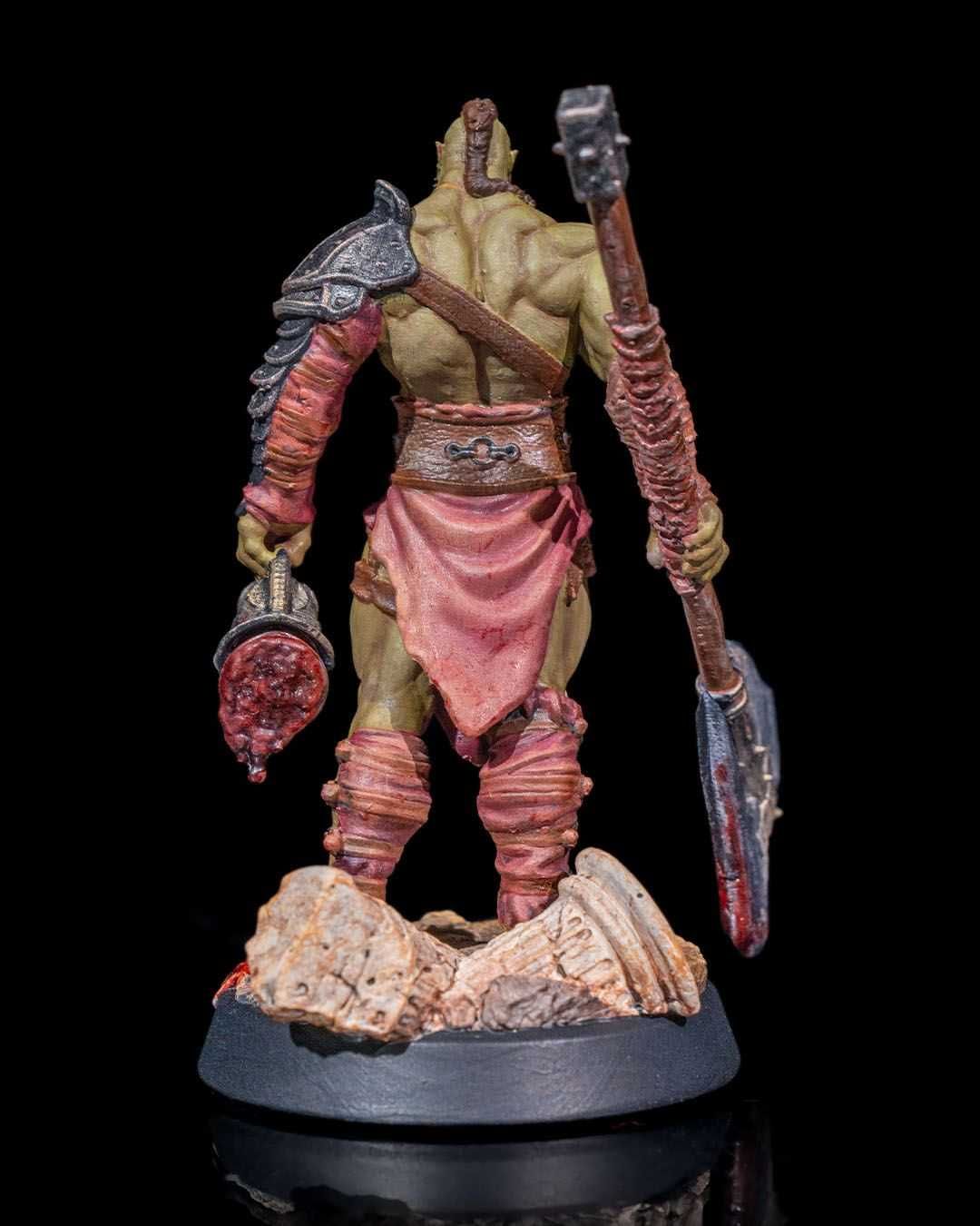 Kurk Pół-Ork Obliterator figurka 32mm 14K zgodna z DnD RPG Pathfinder