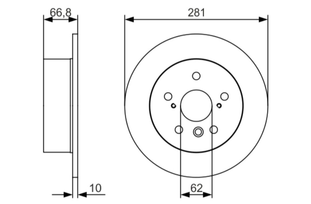 Тормозные диски Bosch 0 986 479 R06-BKW BD1741