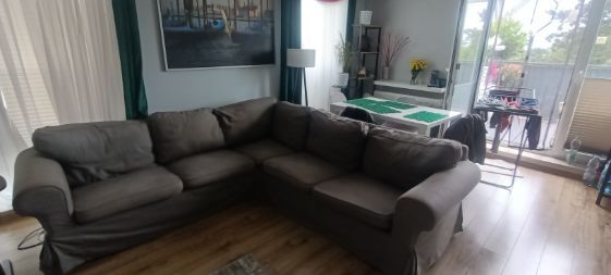 Narożnik.4 osobowy Ikea ektorp  ciemnoszary megawygodny