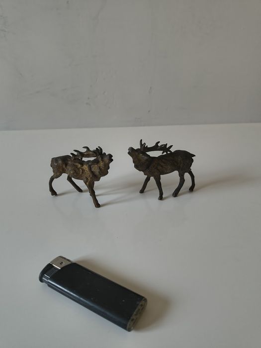 Jelenie z mosiądzu 2 sztuki